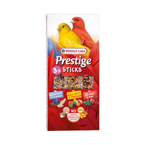 Versele Laga Prestige Sticks Variety Pack for Canaries лакоство за канарчета с различни вкусове 3х30гр.