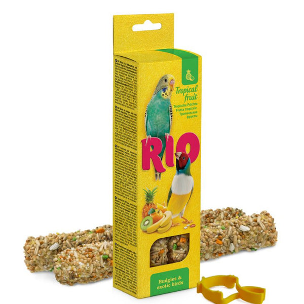 Крекери RIO Sticks for budgies and exotic birds за екзотични птици и вълнисти папагали с тропически плодове