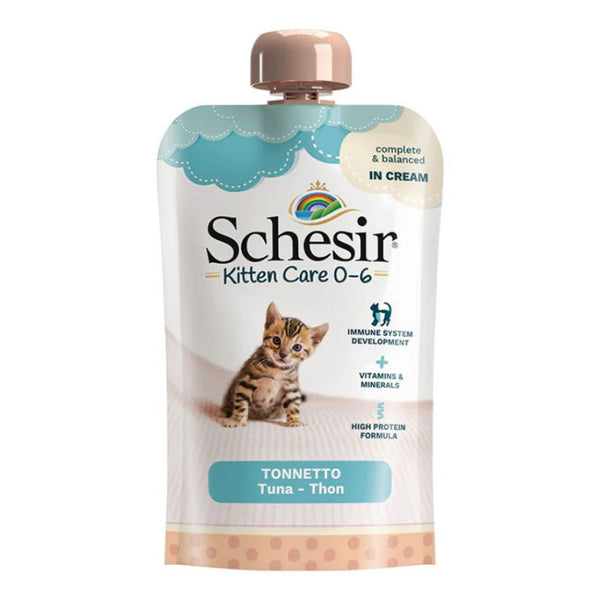 Пауч за подрастващи котенца 0-6 месеца Schesir Kitten care Tuna с риба тон