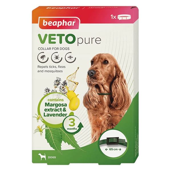 Beaphar Bio Collar- противопаразитен нашийник за кучета на билкова основа
