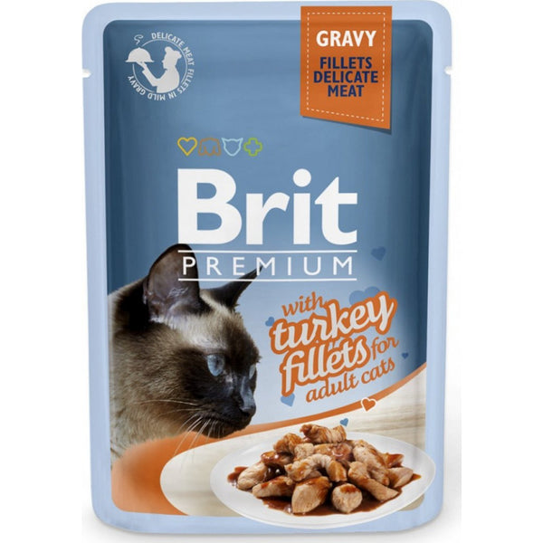 Brit Premium Cat Delicate- пуешки филенца в сос 85гр.