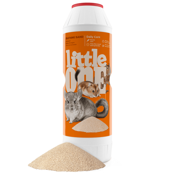 Пясък за къпане Little One Bathing sand подходящ за дегу, джербили и хамстери
