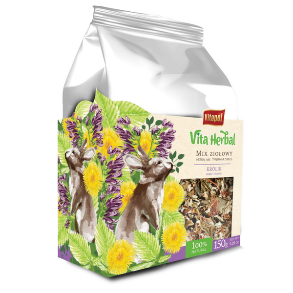 ZVP-4163 VITA HERBAL for rabbit, herbal mix, 1 pcs x 150 g сушени билки за зайче/4бр в кутия/
