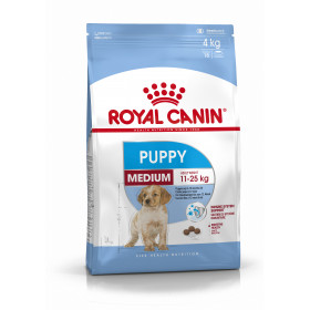 Суха храна за кучета Royal Canin Medium Junior (PUPPY); 15кг чувал + ПОДАРЪК кутия с паучове 