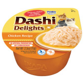 Деликатесен бульон за котки Dashi Delights Chicken Recipe с късчета пилешко филе 
