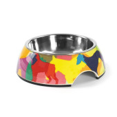  Метална купа с цветен дизайн Record Doggies steel dog bowl