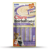 Лакомство за котки против космени топки Churu Hairball Control Tuna Recipe с риба тон. №1 в света мокро лакомство за котки 
