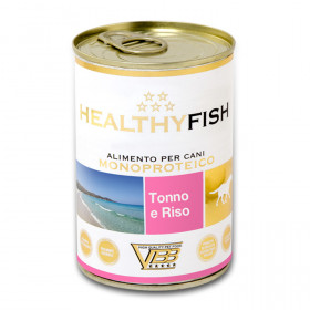 Консервирана храна за кучетаHEALTHY MEAT Mono Protein Tuna And Rice със 100% чист протеин от риба тон и ориз