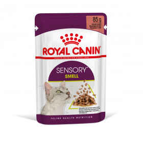 Royal Canin Sensory Smell in Gravy - пълноценна мокра храна със сос в пауч за котки в зряла възраст