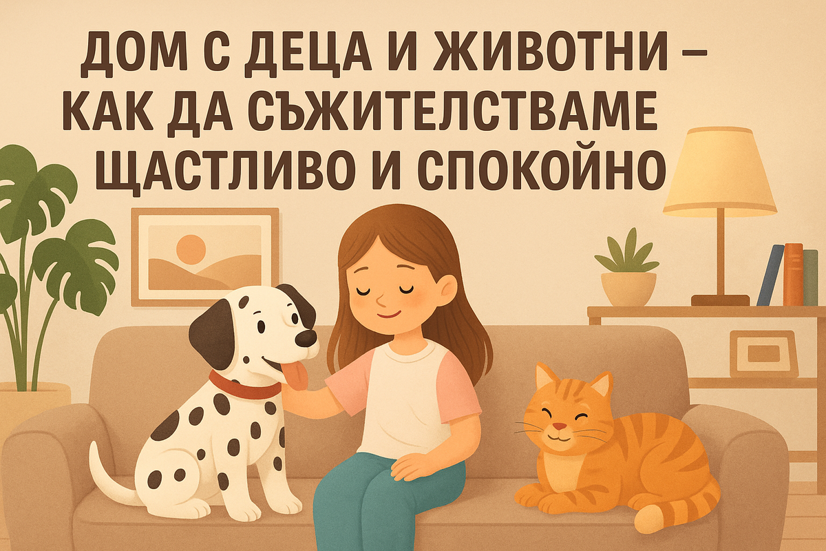 Дом с деца и животни – как да съжителстваме щастливо и спокойно