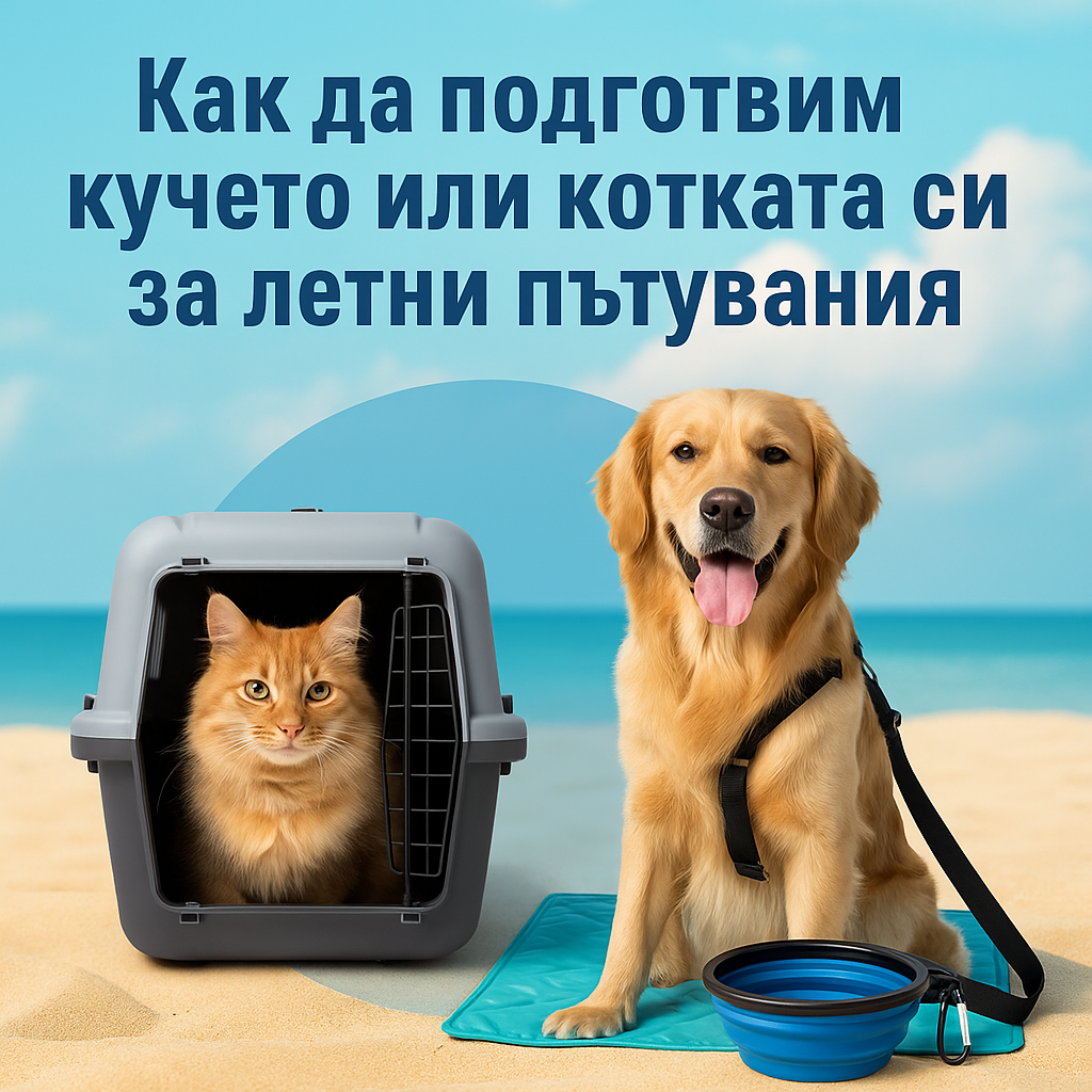 Как да подготвим кучето или котката си за летни пътувания