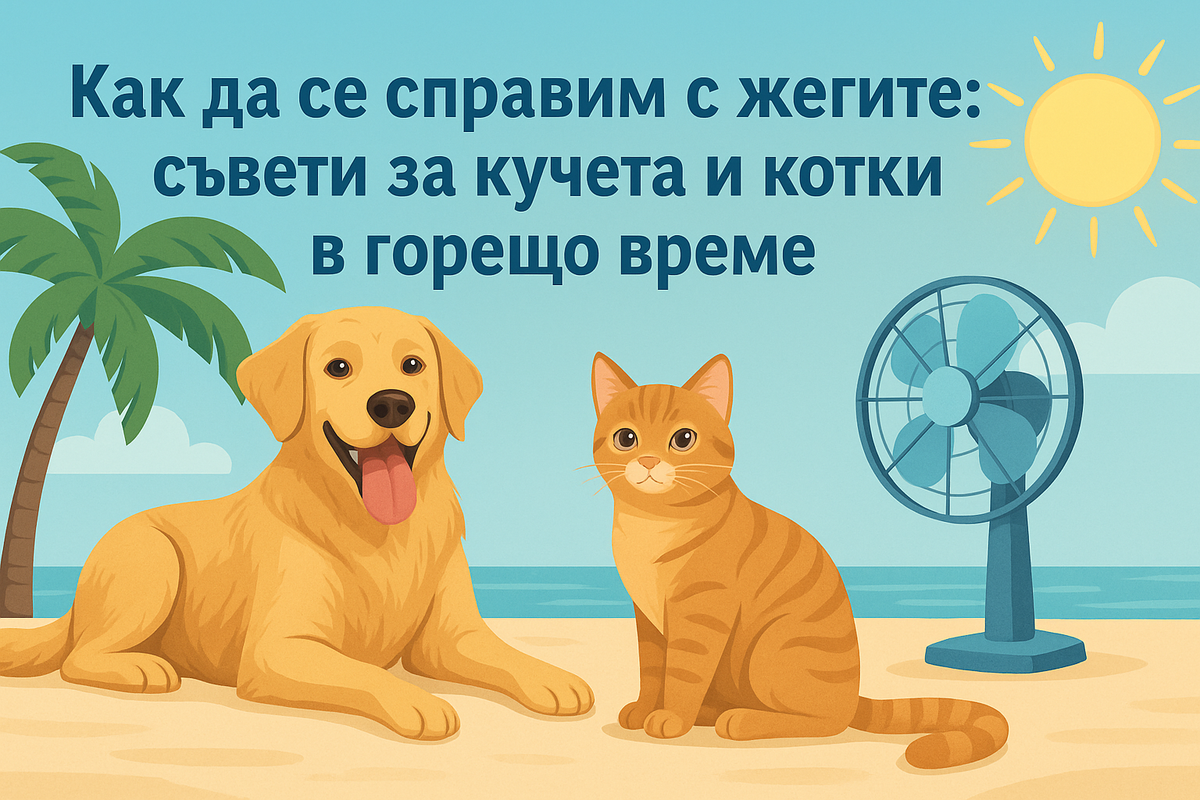 Как да се справим с жегите: съвети за кучета и котки в горещо време