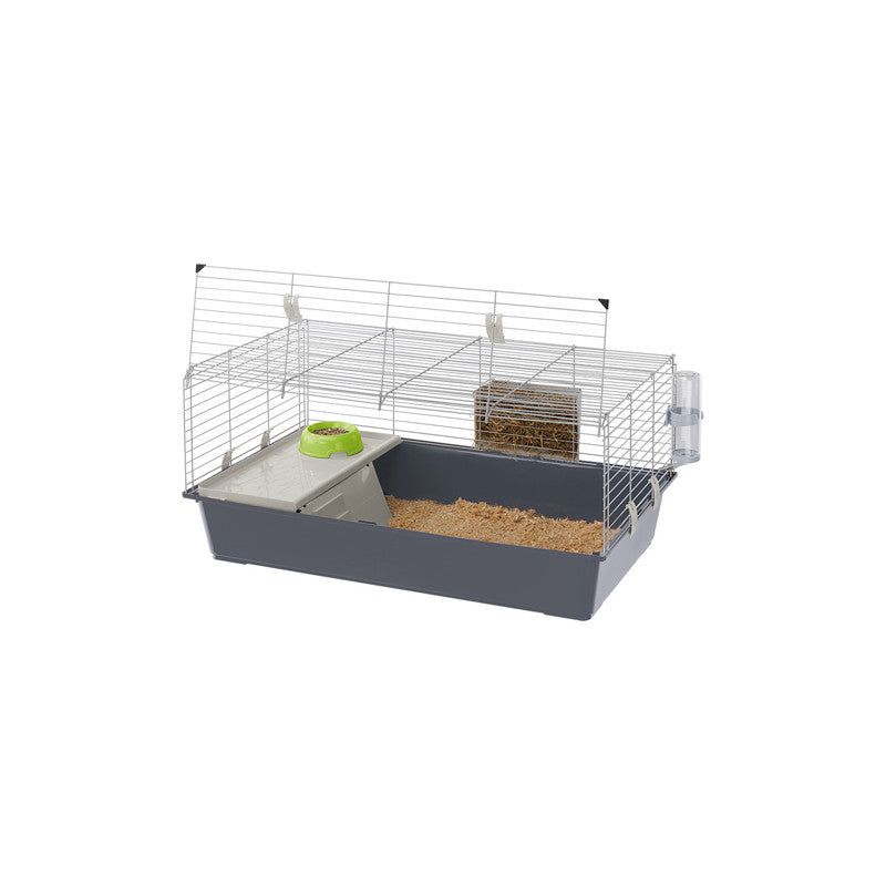 Оборудвана клетка за зайци 100 RABBIT 95х57х46 см.