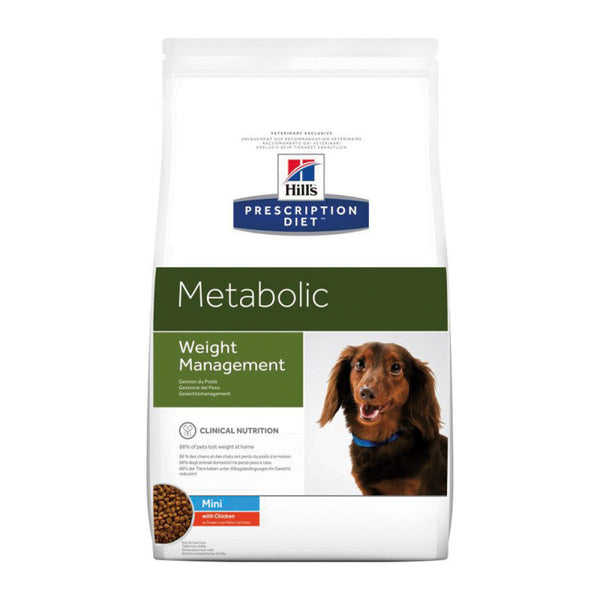 Hill's Prescription Diet Metabolic Mini Weight Loss – ново поколение диета за кучета с наднормено тегло за дребни породи 1кг.