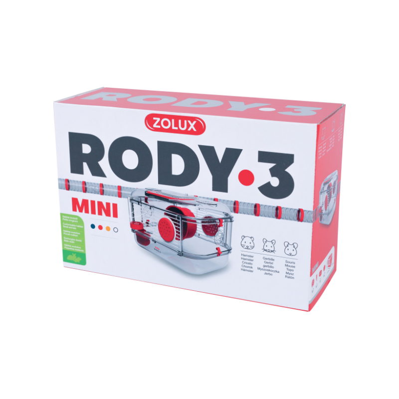 Zolux - клетка за дребни гризачи  MINI GRENADINE 18см х 33см х 21см