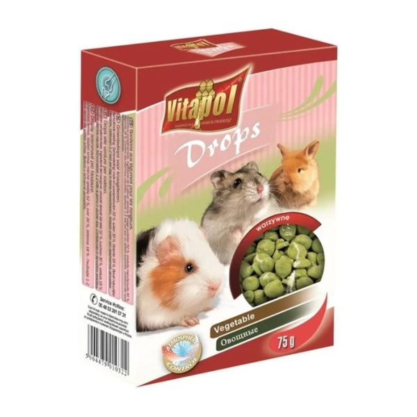 Лакомство за гризачи и зайци DROPS for small animals, vegetable бонбони със зеленчуци
