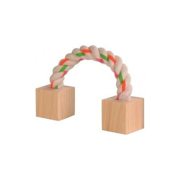 Trixie Playing Rope - Играчка за гризачи Въже с кубчета 20 см