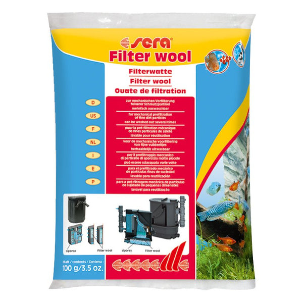 Филтърна вата SERA FILTER WOOL 100гр.