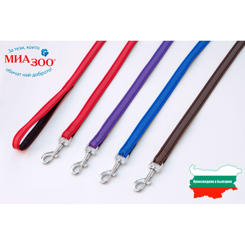 Повод за куче Miazoo Exclusive черно/кафяво 1/120см.