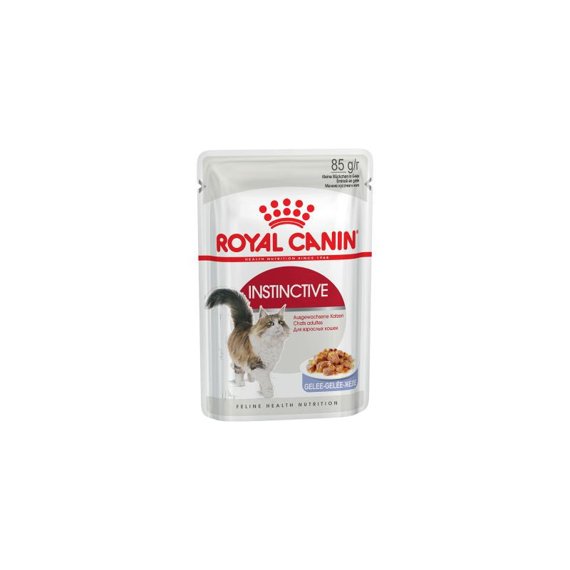 Пауч Royal Canin Instinctive in Jelly 85 гр. - пълноценна храна за котки над 1 година, сочни късчета месо в апетитно желе