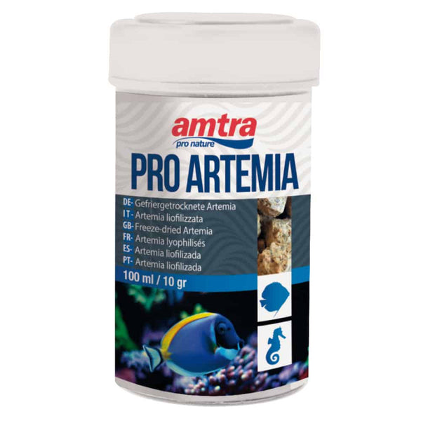 Храна на плаващи 100% чисти лиофилизирани кубчета AMTRA PRO ARTEMIA идеални за сладководни и морски риби