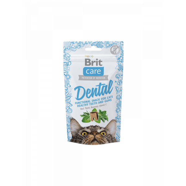 Brit Care Cat Snack Dental - дентално лакомство за котки 50 гр.