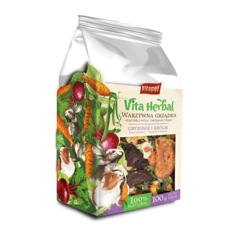 ZVP-4101 VITA HERBAL for small animals, vegetable patch, 1 pcs x 100 g сушени билки за малки животни/4бр в кутия/