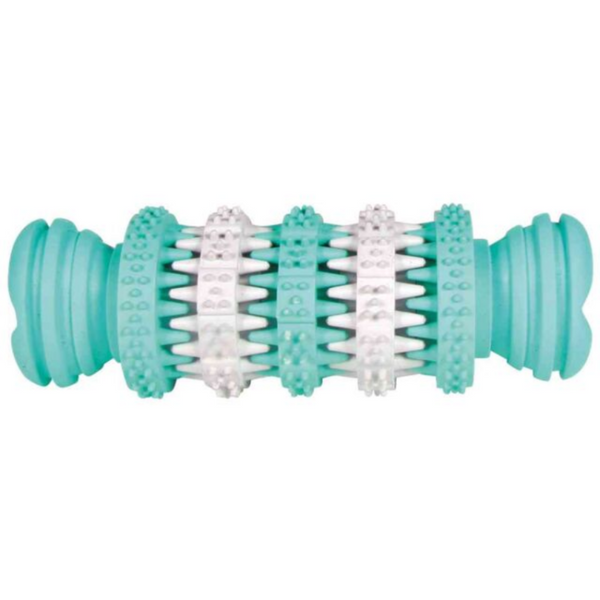 Дентална кучешка играчка Trixie Denta Fun bone кокалче от естествен каучук с аромат на мента 15 см