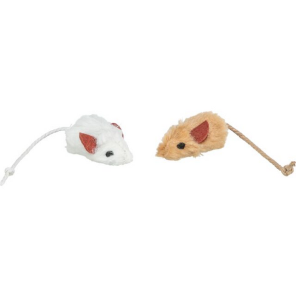 Котешка играчка Trixie Set of mice with catnip core комплект от 6 мишки с пълнеж от котешка трева