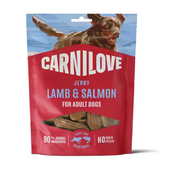 NEW 101112422 Carnilove Dog Jerky Lamb with Salmon 100g лакомство за куче