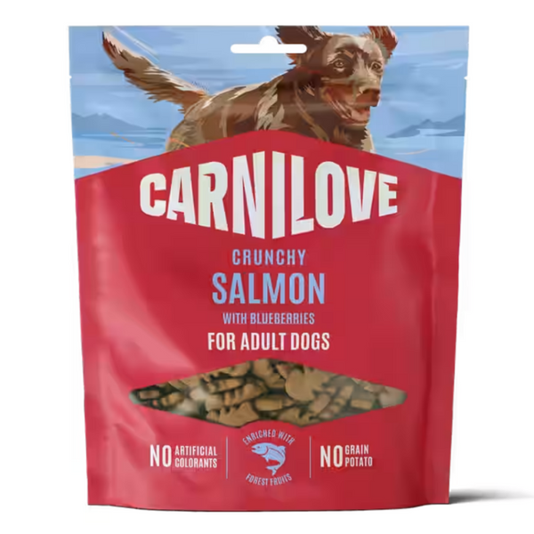 NEW 103100798 Carnilove Dog Crunchy Snack Salmon with Blueberries 200 g лакомство за куче