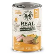 Супер премиум  консерва за кучета Healthy Farm Hypo Mono'  DOG CHICKEN WITH PUMPKIN монопротеинов пастет от 85% пилешко месо и тиква