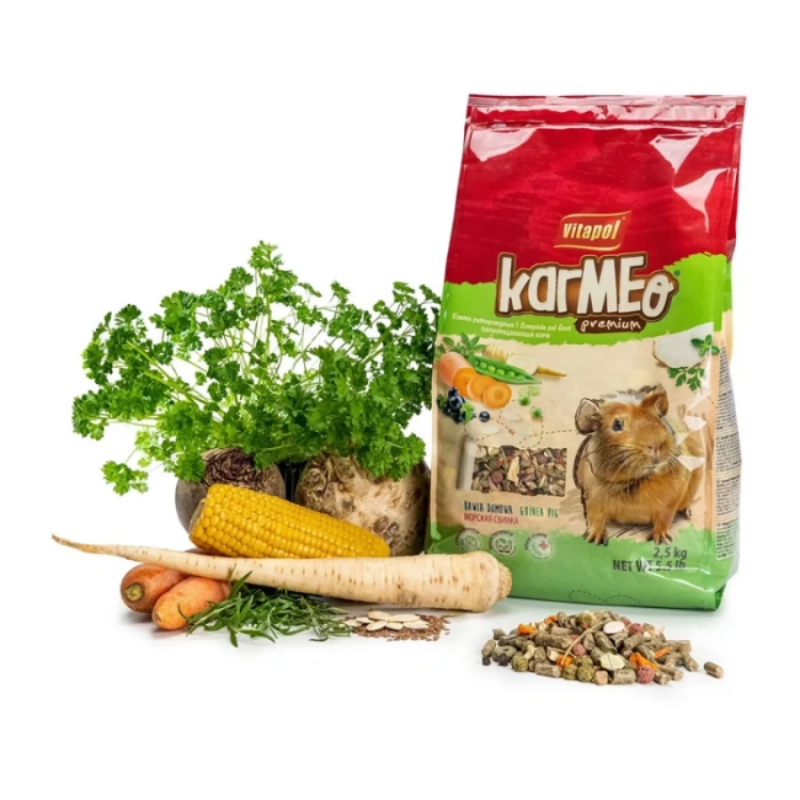 ZVP-1368 KARMEO PREMIUM complete food for cavia, bag, 2.5 kg храна за морски свинчета