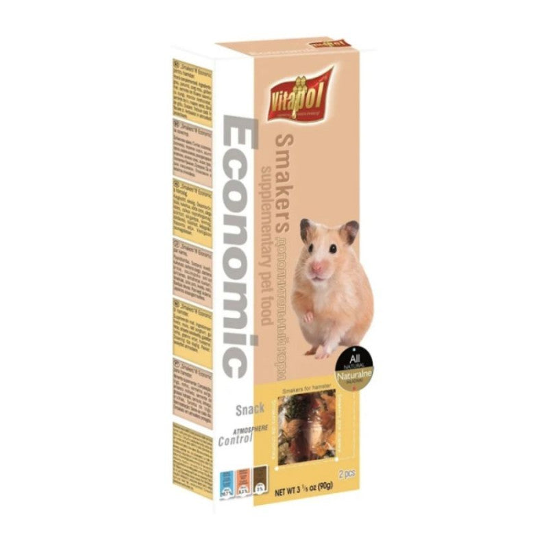 ZVP-1156 ECONOMIC Smakers snack for hamster, 2 pcs, 90 g стик лакомство за хамстер