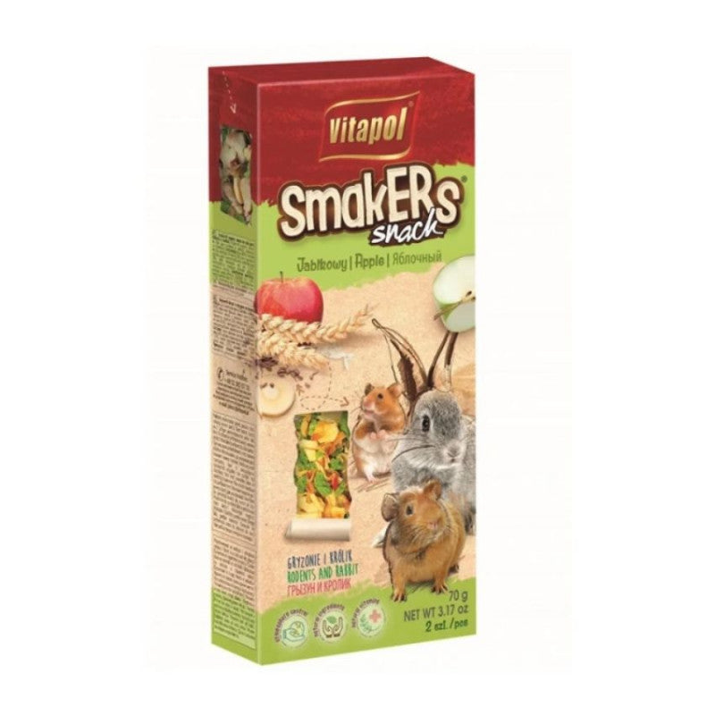 ZVP-1114 STANDARD Smakers snack for small animals, apple, 2 pcs, 90 g стик лакомство за малки животни