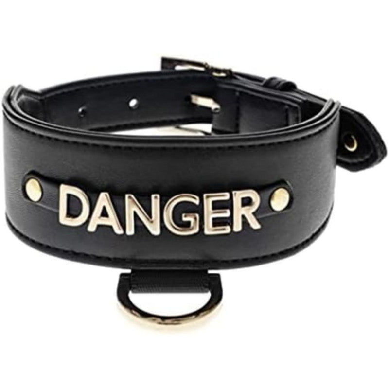 LDR014/M-N Ferribiella LDR DANGER LEVRIERO COLLAR M BLACK кожен нашийник за куче