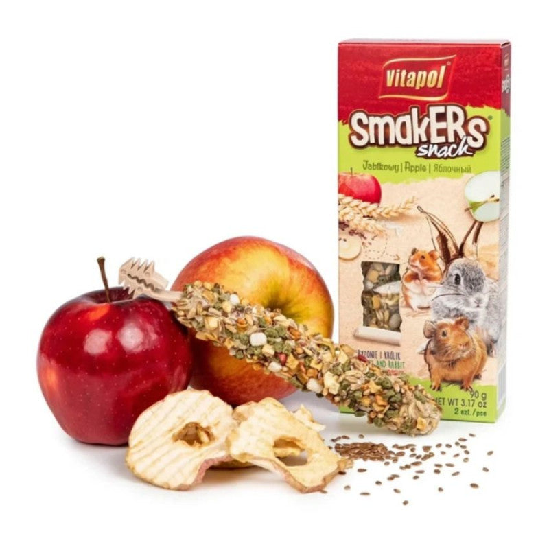 ZVP-1114 STANDARD Smakers snack for small animals, apple, 2 pcs, 90 g стик лакомство за малки животни