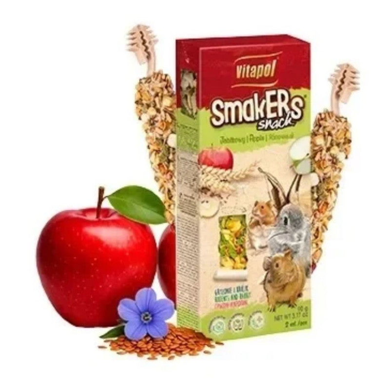 ZVP-1114 STANDARD Smakers snack for small animals, apple, 2 pcs, 90 g стик лакомство за малки животни