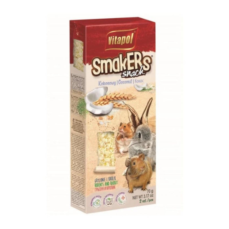 ZVP-1135 STANDARD Smakers snack for small animals, coconut, 2 pcs, 90 g стик лакомство за малки животни