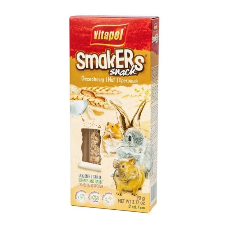 ZVP-1106 STANDARD Smakers snack for small animals, nut, 2 pcs, 90 g стик лакомство за малки животни