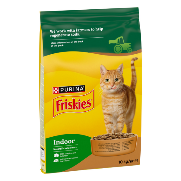 Friskies Indoor - Суха храна за домашни котки над 12 месечна възраст 10кг