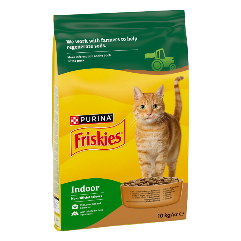 Friskies Indoor - Суха храна за домашни котки над 12 месечна възраст 10кг