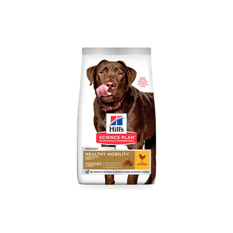 Hills - Science Plan Healthy Mobility Large Breed Adult - пълноценна храна с пилешко за кучета от едрите породи , за поддържане на здравето на ставите и подобряване на мобилността