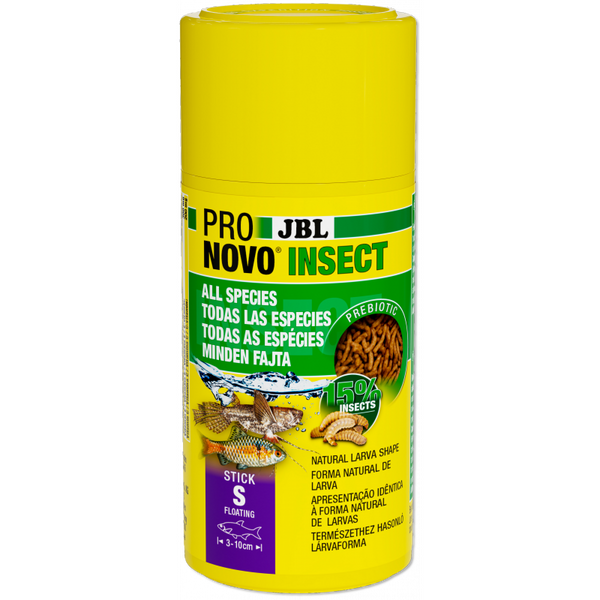 JBL PRONOVO INSECT STICK S 250ml -Осн. храна, пръчици размер S за всички видове аквариумни рибки от 3-10 см.