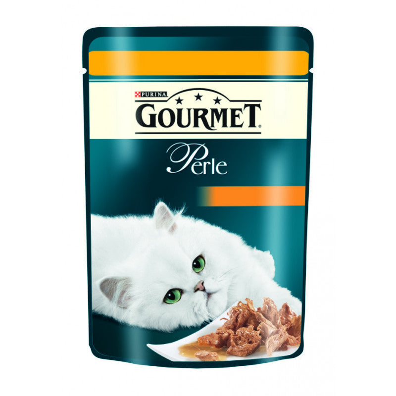 Печено месо в сос пауч за котки PURINA GOURMET PERLE Пиле 85гр.