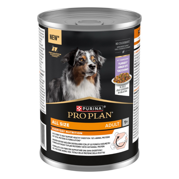 PURINA PRO PLAN Dog Adult, за кучета в зряла възраст от всички породи, с високо съдържание на пуйка, 400g