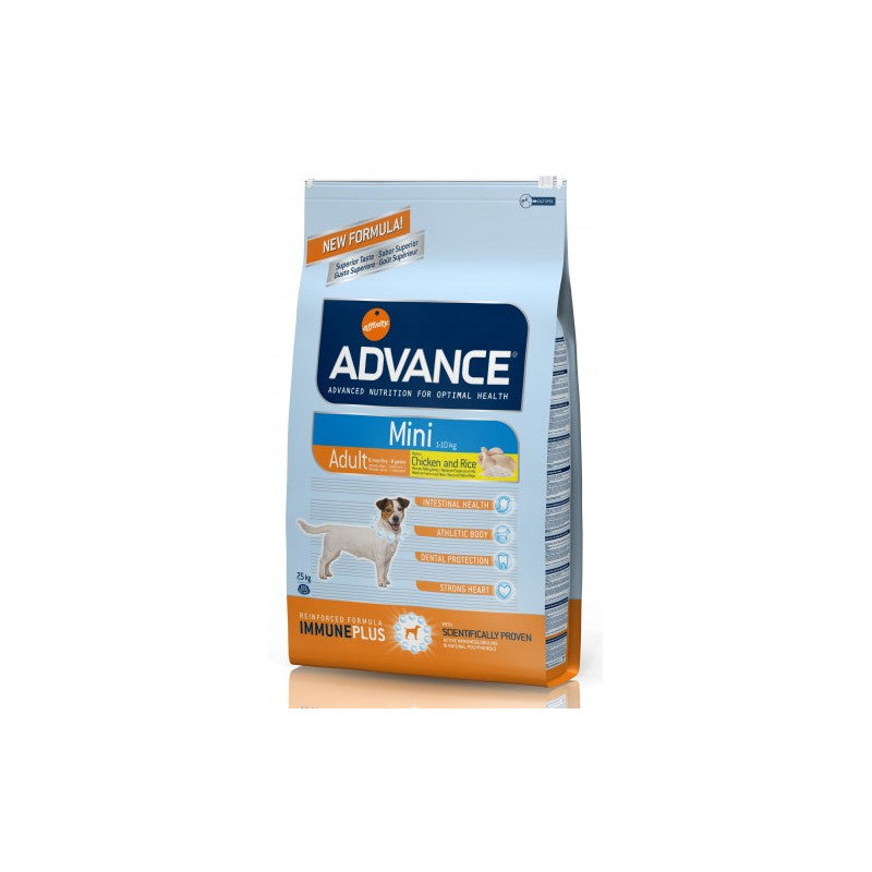 Advance Dog Mini Adult за израстнали кучета от малките породи 7кг.