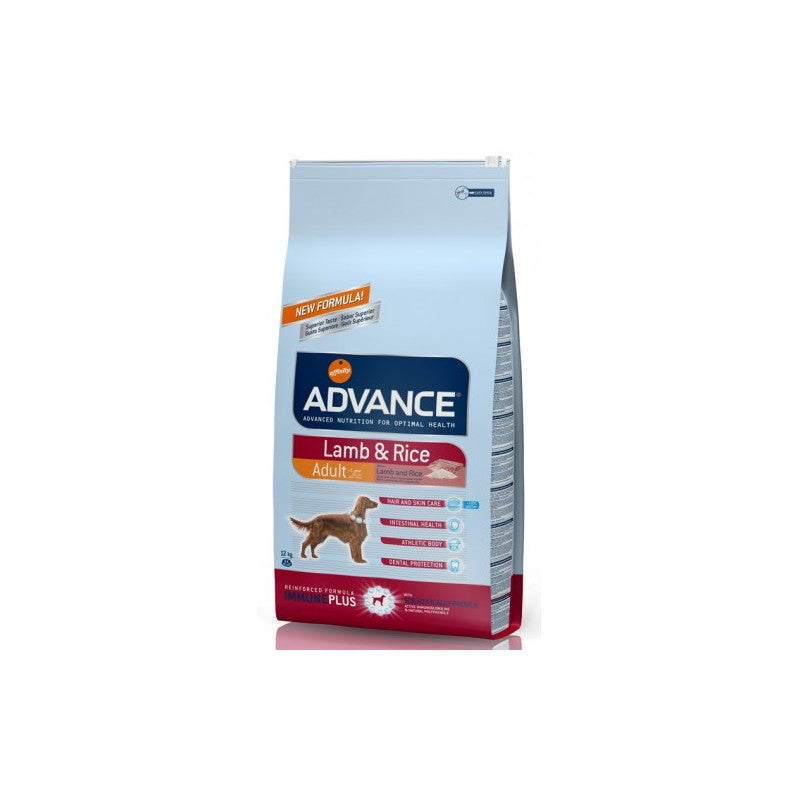 Advance Dog  Sensitive Lamb&Rice за израстнали кучета с вкус на агнешко и ориз 12кг.