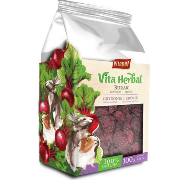 ZVP-4149 VITA HERBAL for small animals, beetroot, 1 pcs x 100 g сушени билки за малки животни/4бр в кутия/