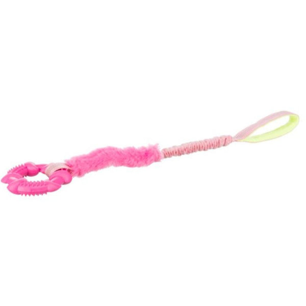 Кучешка играчка Trixie Bungee Tugger with ring   Бънджи въже за дърпане с ринг 